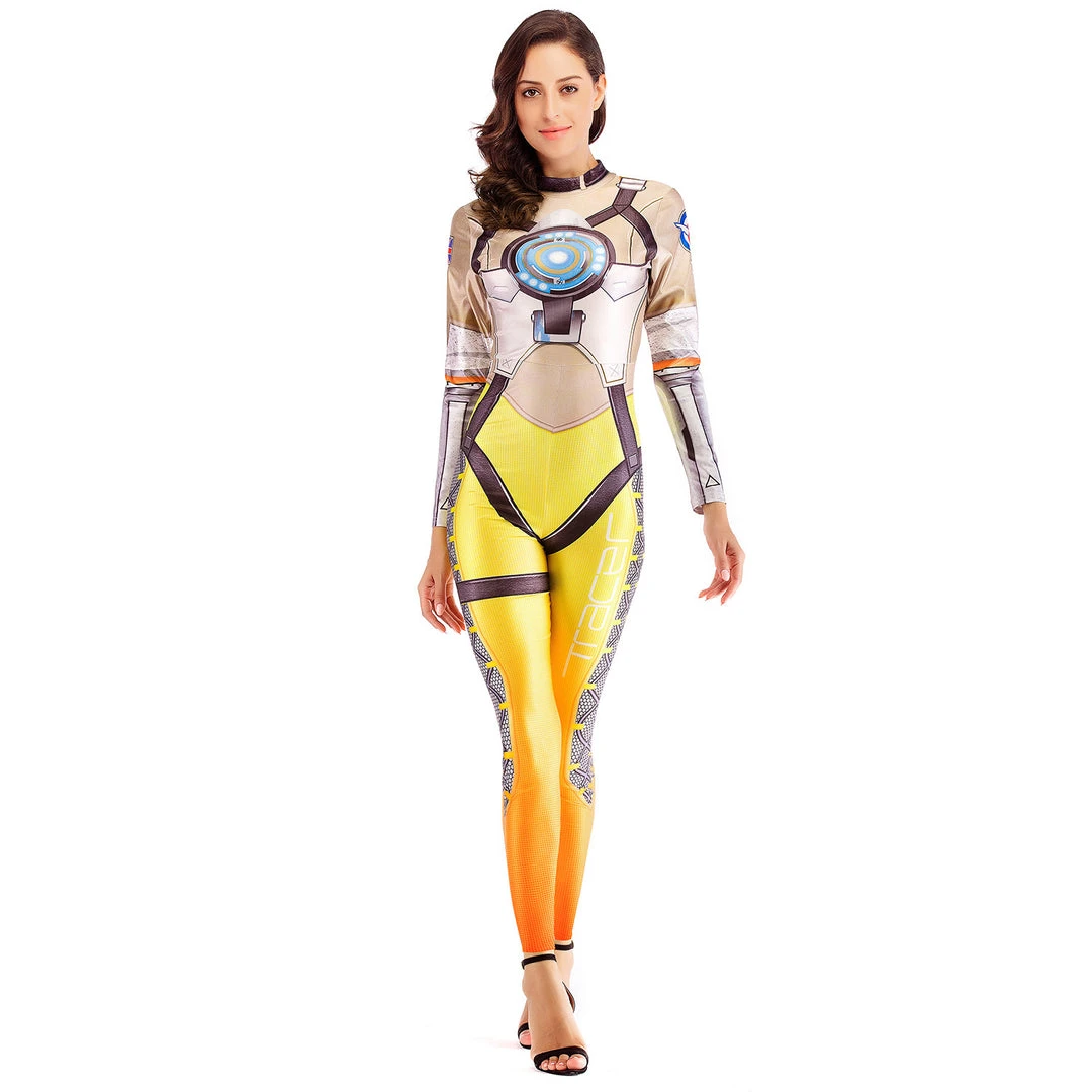 Costumescenter Game Character Lena Oxton Cosplay Overwatch Costume 5 Costumescenter Game Character Lena Oxton Cosplay Overwatch Costume