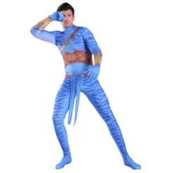 Costumescenter Avatar Jake And Neytiri Cosplay Costume For Men Bodysuit Jumpsuits With Tail