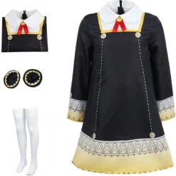Costumescenter Anime Spy X Family Cosplay Anya Forger Costume Halloween Uniform For Women Girls Family Costumes