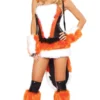 Costumescenter Womens Sexy Cheshire Fox Costume Adult Halloween Costume Orange
