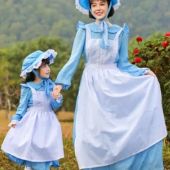 Costumescenter Adult Blue Village Maid Halloween Costume Family Matching Costumes Mommy & Me Costumes
