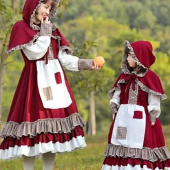 Costumescenter Little Red Riding Hood Halloween Costume Family Matching Red Dress Mommy & Me Costumes