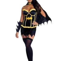 Costumescenter Black Yellow Batgirl Strapless Halloween Costume