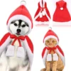 Costumescenter Pet Christmas Costumes Pet Christmas Santa Claus Cloak For Cats And Dogs