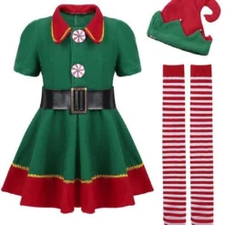 Costumescenter Christmas Couples Elf Costume For Adults Men And Women Couple Costumes