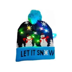 Costumescenter Light Up Knit Beanie Hat Christmas Hat