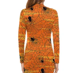 Costumescenter Halloween Dresses Halloween Spider Web Print Dress Ginger