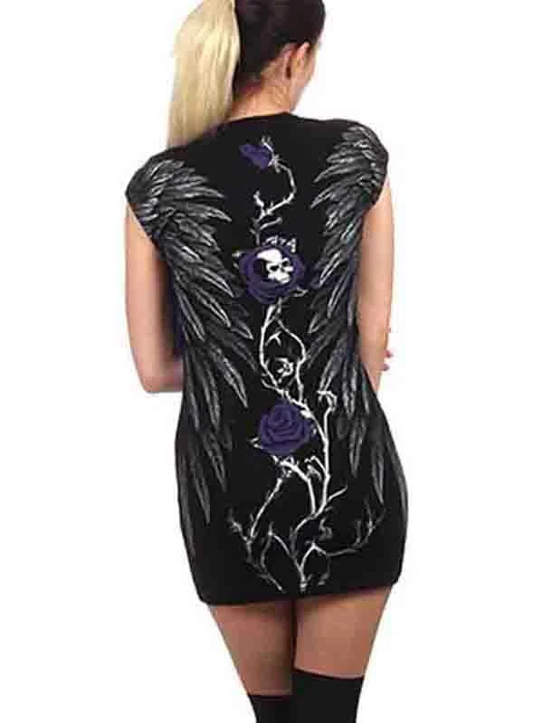 Costumescenter Halloween Dresses Plus Size Cap Sleeve Halloween Mini Dress 3 Costumescenter Halloween Dresses Plus Size Cap Sleeve Halloween Mini Dress