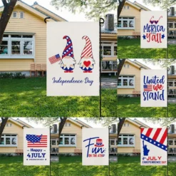 Costumescenter Fourth Of July American Garden Flags Double Sided House Yard Decor ACCESSORIES