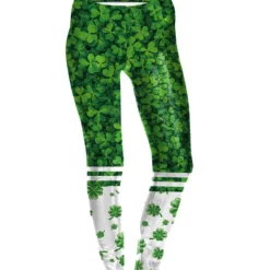 Costumescenter Clover Elastic Leggings St. Patrick's Day Womens Outfit