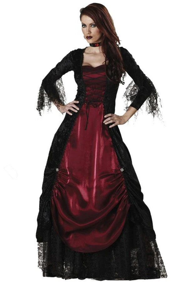 Costumescenter Ruby Sexy Women Deluxe Gothic Halloween Vampire Costume 1 Costumescenter Ruby Sexy Women Deluxe Gothic Halloween Vampire Costume