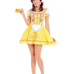 Costumescenter Sexy Oktoberfest Beer Girl Costume Yellow HALLOWEEN