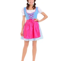 Costumescenter Halloween Beer Festival Maid Costume Beer Girl Costume Blue