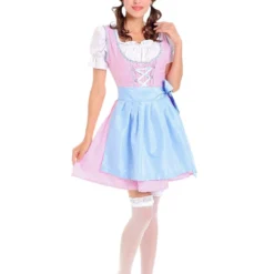 Costumescenter Halloween Beer Festival Maid Costume Beer Girl Costume Pink