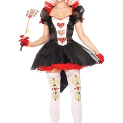 Costumescenter Women Queen Of Hearts Halloween Costume Black