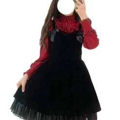 CostumesCenter Classic Black Cosplay Lolita Dress