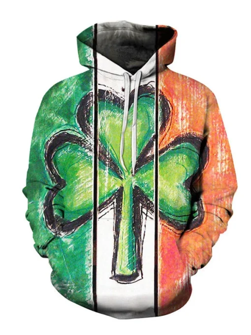 Costumescenter OCCASIONS St. Patrick's Day Clover Hoodie For Adult 7 Costumescenter OCCASIONS St. Patrick's Day Clover Hoodie For Adult