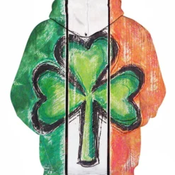 Costumescenter OCCASIONS St. Patrick's Day Clover Hoodie For Adult