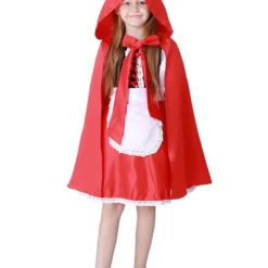 Costumescenter Fancy Dress Halloween Little Red Riding Hood Costume For Girls Red