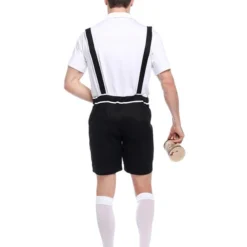 Costumescenter Oktoberfest Costumes Fancy Lederhosen Halloween Bavarian Beer Oktoberfest Men Costume Black