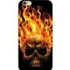 Costumescenter Funny Halloween Gift Fire Skull Pattern Soft Case For IPhone Orange ACCESSORIES