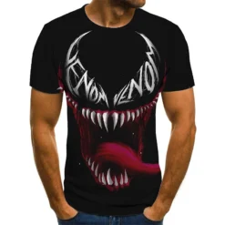 Costumescenter Hot-selling 3D Printing Venom Graphic Tee Movie & Teleplay Character