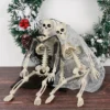 Costumescenter 2 Pack Halloween Skeletons Decorations Couple Bride Groom Poseable Props Skeleton Costumes